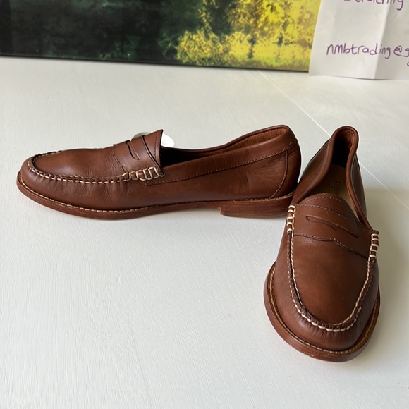 🇺🇸Weekjuns G.H. Bass & co handcrafted size 9.5M brown leather classic moccasins - Picture 12 of 16